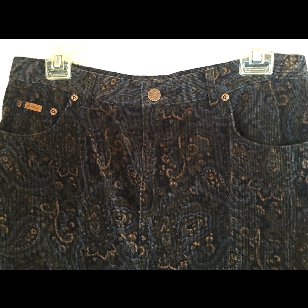 Long corduroy skirt